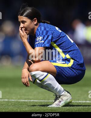 Kington upon Thames, Angleterre, 8th mai 2022. Sam Kerr de Chelsea pendant le match de la Super League féminine de la FA à Kingsmeadow, Kington upon Thames. Le crédit photo devrait se lire: Paul Terry / Sportimage Banque D'Images