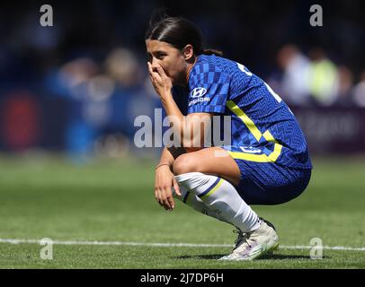 Kington upon Thames, Angleterre, 8th mai 2022. Sam Kerr de Chelsea pendant le match de la Super League féminine de la FA à Kingsmeadow, Kington upon Thames. Le crédit photo devrait se lire: Paul Terry / Sportimage Banque D'Images