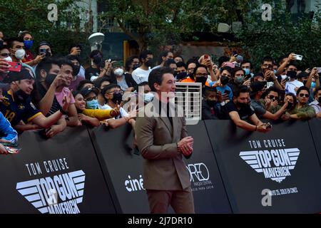 MEXICO, MEXIQUE - 06 MAI : Miles Teller participe à la première mexicaine de 'Top Gun: Maverick'. (Photo de Francisco Morales/DAMMPHOTO) Banque D'Images
