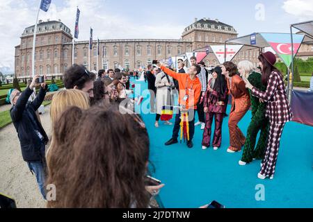 Ouverture de l'eurovision à Turin Banque D'Images