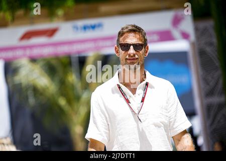 Miami, États-Unis, 08/05/2022, Floride, États-Unis d'Amérique - 08/05/2022, BUTTON Jenson (gbr), ancien pilote de F1, portrait pendant la Formule 1 Crypto.com Grand Prix de Miami 2022, 5th tours du Championnat du monde de Formule 1 de la FIA 2022, sur l'Autodrome international de Miami, de Miami Gardens, Floride, États-Unis d'Amérique, Mai 8/05/2022, - photo: Julien Delfosse/DPPI/LiveMedia Banque D'Images