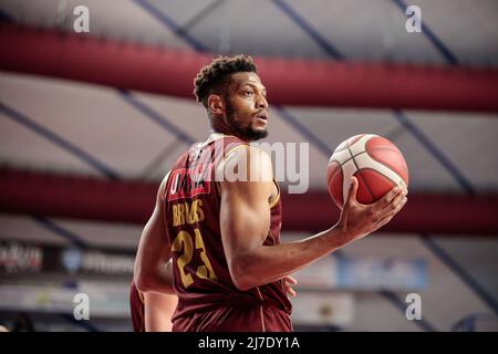 Venise, Italie, mai 08 2022, Jeff Brooks (Umana Reyer Venezia) pendant Umana Reyer Venezia vs AX Armani Exchange Milano, Italian Basketball A Serie Championship à Venise, Italie, mai 08 2022 Banque D'Images