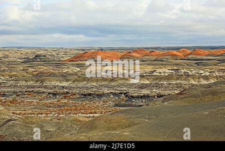 Paysage à Bisti-de-Na-Zin, Nouveau-Mexique Banque D'Images