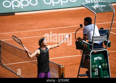 Alexander 'Sascha' Zverev à Roland-Garros (Open de France), tournoi de tennis Grand Chelem le 11 juin 2021 au stade Roland-Garros à Paris, France. Banque D'Images