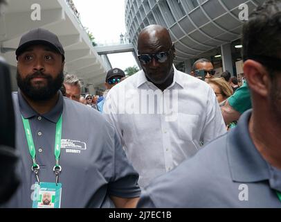 8th mai 2022, Miami International Autodrome, Miami, FORMULE 1 CRYPTO.COM GRAND PRIX DE MIAMI , dans le panier photo Superstar Michael Jordan Banque D'Images