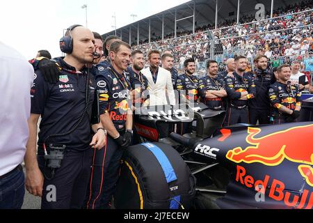 8th mai 2022, Miami International Autodrome, Miami, FORMULE 1 CRYPTO.COM GRAND PRIX DE MIAMI, dans la star du football photo David Beckham Banque D'Images