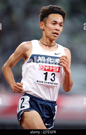 Akira Aizawa, 7 MAI 2022 - Athlétisme : les Championnats nationaux d'athlétisme du Japon 106th 10000m hommes au Stade National de Tokyo, Japon. (Photo de Naoki Nishimura/AFLO SPORT) Banque D'Images