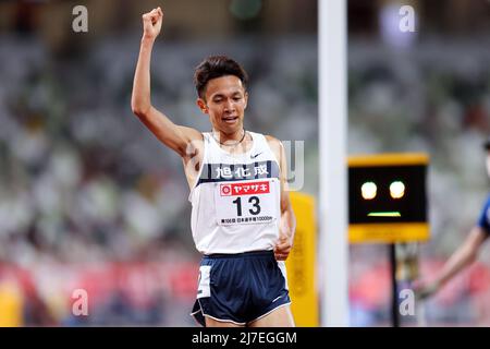 Akira Aizawa, 7 MAI 2022 - Athlétisme : les Championnats nationaux d'athlétisme du Japon 106th 10000m hommes au Stade National de Tokyo, Japon. (Photo de Naoki Nishimura/AFLO SPORT) Banque D'Images