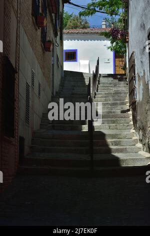 Rue dans la ville historique de Tolède, Espagne Banque D'Images