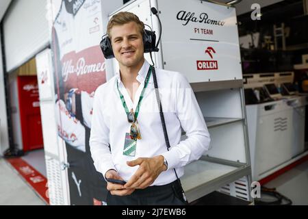 Miami, Etats-Unis, 08/05/2022, ERICSSON Marcus, Alfa Romeo F1 Team ORLEN, ambiance pendant la Formule 1 Crypto.com Miami Grand Prix 2022, 5th ronde du Championnat du monde de Formule 1 2022 de la FIA, sur l'Autodrome International de Miami, de Miami Gardens, Floride, Etats-Unis d'Amérique, 8/05/2022 mai, - photo: Julien Delfosse/DPPI/LiveMedia Banque D'Images