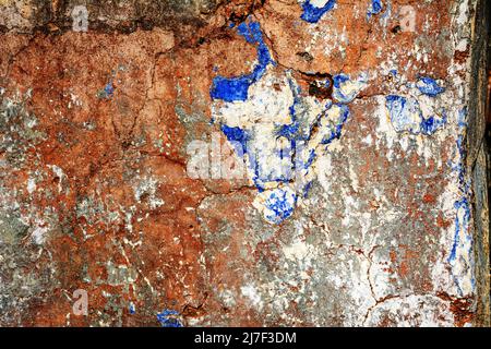 Ancien motif de mur en briques. Mur médiéval en pierre. Arrière-plan, texture Banque D'Images