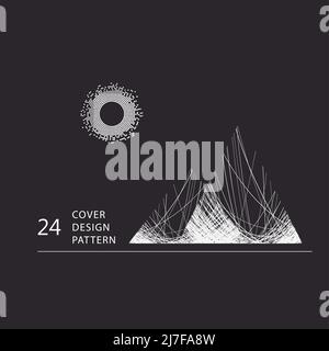 Forme de triangle géométrique. Lignes de forme de symbole de vecteur abstrait. Illustration de triangle géométrique avec cercle Illustration de Vecteur