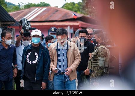 Singapour, Singapour, Singapour. 9th mai 2022. Candidat à la présidence le sénateur MANNY PACQUIAO arrive dans son enceinte électorale dans la province de Sarangani, dans le sud des Philippines, le 9 mai 2022. (Image de crédit : © Maverick ASIO/ZUMA Press Wire) Banque D'Images