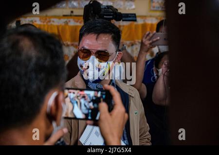 Singapour, Singapour, Singapour. 9th mai 2022. Candidat à la présidence le sénateur MANNY PACQUIAO vote dans son enceinte électorale de la province de Sarangani, dans le sud des Philippines, le 9 mai 2022. (Image de crédit : © Maverick ASIO/ZUMA Press Wire) Banque D'Images