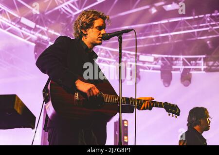 08/05/2022 - groupe pop/rock indépendant belge BALTHAZAR jouant en direct à fabrique Milano, Italie Banque D'Images