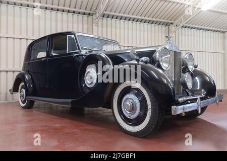 GALDAMES, ESPAGNE-8 AOÛT 2021: 1939 Rolls-Royce 25 30 HP Wraith Berlina au musée de la voiture Torre Loizaga (Miguel de la via) Banque D'Images