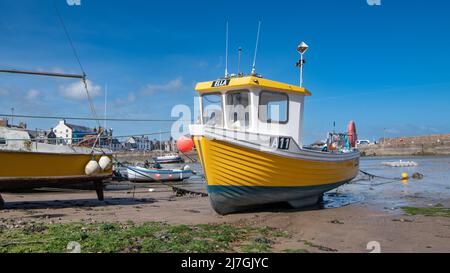 Bateaux à Stonehaven Harbour, Aberdeenshire, Écosse, Royaume-Uni Banque D'Images