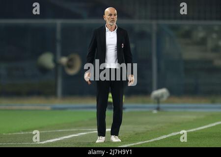 Vérone, Italie. 08th mai 2022. Stefano Pioli (AC Milan) pendant Hellas Verona FC vs AC Milan, football italien série A match à Vérone, Italie, Mai 08 2022 crédit: Agence de photo indépendante / Alamy Live News Banque D'Images