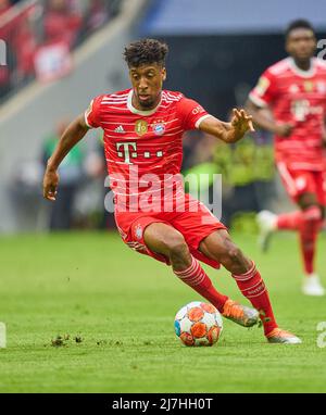 Munich, Allemagne, 08/05/2022, Kingsley Coman, FCB 11 dans le match FC BAYERN MÜNCHEN - VFB STUTTGART 2-2 1.Ligue allemande de football le 08 mai 2022 à Munich, Allemagne. Saison 2021/2022, jour de match 33, 1.Bundesliga, Muenchen, 33.Spieltag. FCB, © Peter Schatz / Alamy Live News - LA RÉGLEMENTATION DFL INTERDIT TOUTE UTILISATION DE PHOTOGRAPHIES comme SÉQUENCES D'IMAGES et/ou QUASI-VIDÉO - Banque D'Images