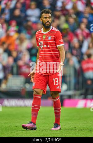 Munich, Allemagne, 08/05/2022, Eric MAXIM CHOUPO-MOTING (FCB 13) dans le match FC BAYERN MÜNCHEN - VFB STUTTGART 2-2 1.Ligue allemande de football le 08 mai 2022 à Munich, Allemagne. Saison 2021/2022, jour de match 33, 1.Bundesliga, Muenchen, 33.Spieltag. FCB, © Peter Schatz / Alamy Live News - LA RÉGLEMENTATION DFL INTERDIT TOUTE UTILISATION DE PHOTOGRAPHIES comme SÉQUENCES D'IMAGES et/ou QUASI-VIDÉO - Banque D'Images