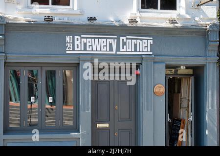 Kilkenny, Irlande - 20 avril 2022 : le pub Brewery Corner à Kilkenny, Irlande. Banque D'Images