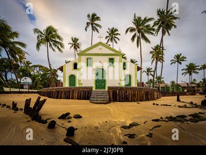 Chapelle Saint-Benoît à Praia dos Carneiros, Brésil Banque D'Images