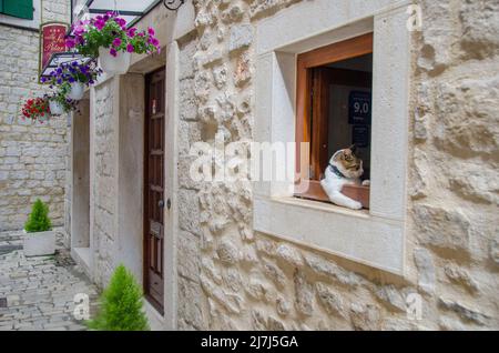 Trogir ion la côte croate Banque D'Images