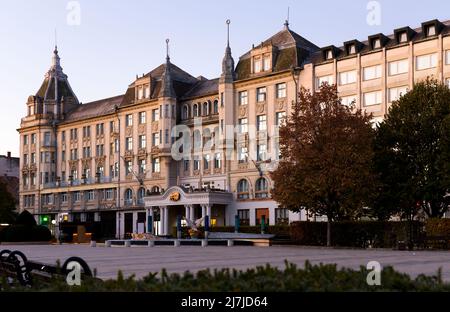 Hôtel dans le centre de Debrecen Banque D'Images