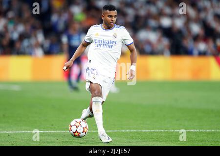 Madrid, Espagne. Crédit : D. 4th mai 2022. Rodrygo (Real) football : semi-finales de la Ligue des champions de l'UEFA, match de 2nd jambes entre le Real Madrid CF 3-1 Manchester City FC à l'Estadio Santiago Bernabeu à Madrid, Espagne. Credit: D .Nakashima/AFLO/Alamy Live News Banque D'Images