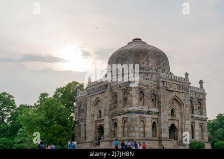 Bâtiment à Lodhi jardin connu sous le nom de Shish Gumbad. Banque D'Images