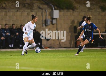 San Diego, Californie, États-Unis. 07th mai 2022. Estelle Johnson, défenseuse du New York/NJ Gotham FC (24) lors d'un match de football de la NWSL entre le NY/NJ Gotham et le San Diego Wave FC au Torero Stadium de San Diego, en Californie. Justin Fine/CSM/Alamy Live News Banque D'Images