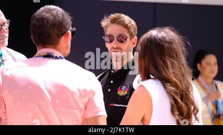 8th mai 2022 : Romain Grosjean pendant le Grand Prix de Formule 1 Crypto.com de Miami à Miami, FL . Jason Pohuski/CSM Banque D'Images