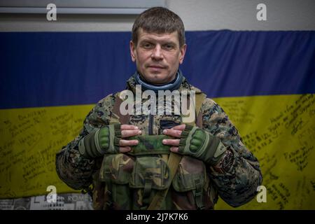 Jair Cabrera Torres / le Pictorium - invasion russe en Ukraine, - 25/3/2022 - Ukraine / Kiev - volontaires d'Ukraine et d'autres pays ou Banque D'Images