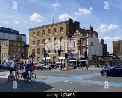 Le mendiant aveugle, Whitechapel, Tower Hamlets, Londres Banque D'Images