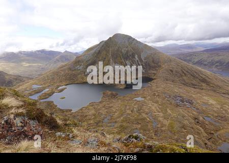 Sgurr Eilde Mor a Munro dans les Highlands écossais, Écosse, Royaume-Uni Banque D'Images