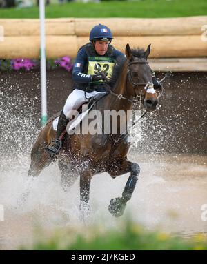 Essais de chevaux de badminton - Test de l'ensemble du pays - Badminton, Royaume-Uni. 07th mai 2022. Ugo Provasi sur Shadd'OC pendant le test de l'ensemble du pays aux épreuves de badminton. Crédit photo : crédit: Mark pain/Alamy Live News Banque D'Images