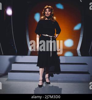 Senta Berger, österreichisch-deutsche Sauspielerin, Filmschauspielerin, TV Serienstar, Filmproduzentin, Österreich, vers 1978, im Bild: BEI einem TV Auftritt im ORF. Senta Berger, actrice autrichienne-allemande, actrice de cinéma, star de séries TV, producteur de film, Autriche, vers 1978, photo : lors d'une représentation télévisée sur ORF Banque D'Images