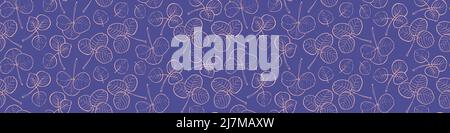 Motif sans couture avec feuilles de trèfle dessinées à la main. Illustration vectorielle. Illustration de Vecteur