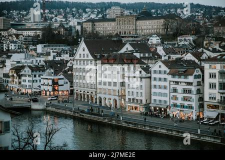 Vue sur Zurich, Suisse Banque D'Images