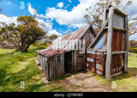 Wallace Hut près de Falls Creek en Australie Banque D'Images