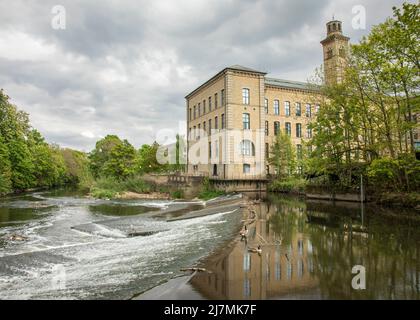 Usine de sels, Saltaire Banque D'Images