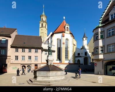 Allemagne Bavière route romantique. Augsbourg. Église Sainte-Anne Banque D'Images