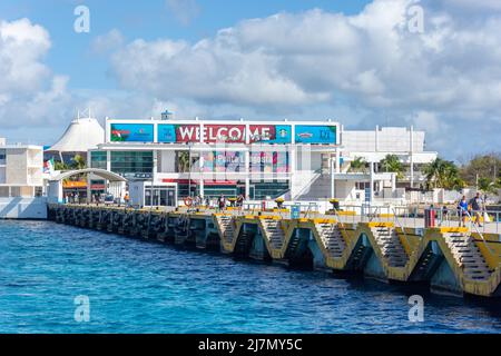 Centre commercial Punta Langosta, Centro, terminal de croisière international, San Miguel de Cozumel, Cozumel, Quintana Roo, Mexique Banque D'Images