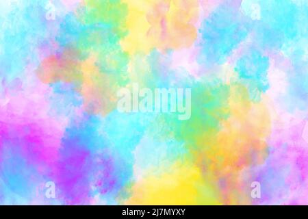 Arrière-plan aquarelle abstrait en couleurs multicolores Banque D'Images