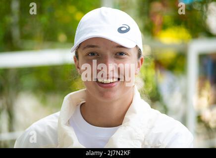 IGA Swiatek, de Pologne, parle aux médias lors du tournoi de tennis Internazionali BNL d'Italia 2022, Masters 1000, le 9 mai 2022 à Foro Italico à Rome, Italie - photo: Rob Prange/DPPI/LiveMedia Banque D'Images