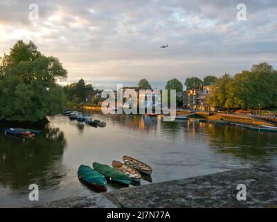 La Tamise à Richmond upon Thames, Surrey, Londres, Angleterre Banque D'Images