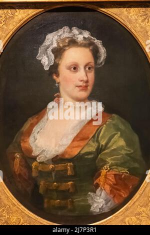 Peinture intitulée 'Lavinia Fenton, Duchesse de Bolton' par William Hogarth en date de 1740-50 Banque D'Images