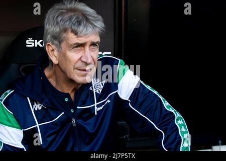 Directeur de Real Betis Manuel Pellegrini Avant le match de la Liga entre Valencia CF et Real Betis Balompie. Photo de Jose Miguel Fernandez /Alamy Live News ) Banque D'Images