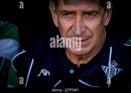 Directeur de Real Betis Manuel Pellegrini Avant le match de la Liga entre Valencia CF et Real Betis Balompie. Photo de Jose Miguel Fernandez /Alamy Live News ) Banque D'Images