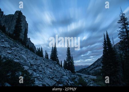 Belles vues alpines sur le lac Alice dans les montagnes Sawtooth Banque D'Images